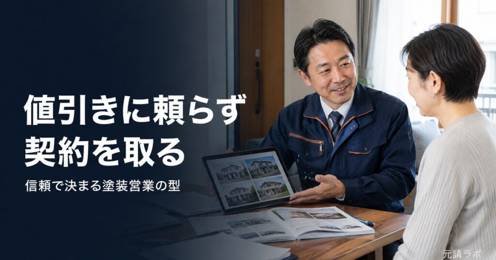 外壁塗装の営業で契約率を上げる