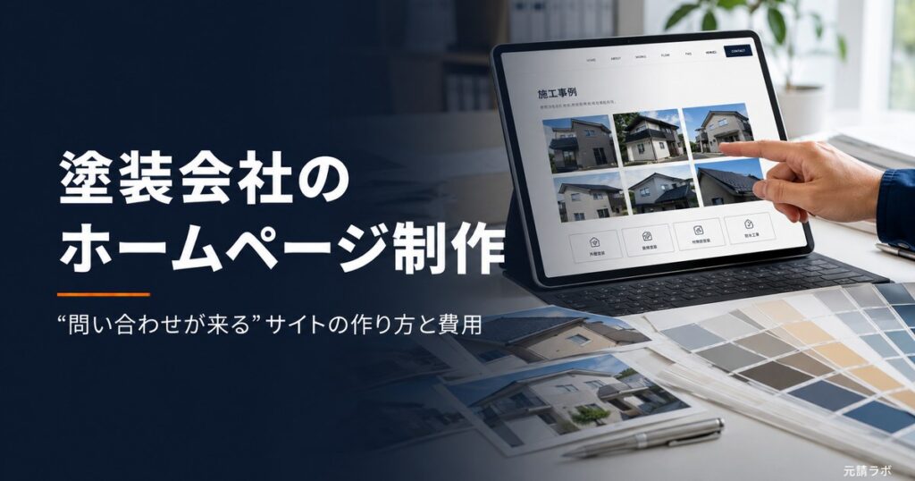 塗装会社のホームページ制作