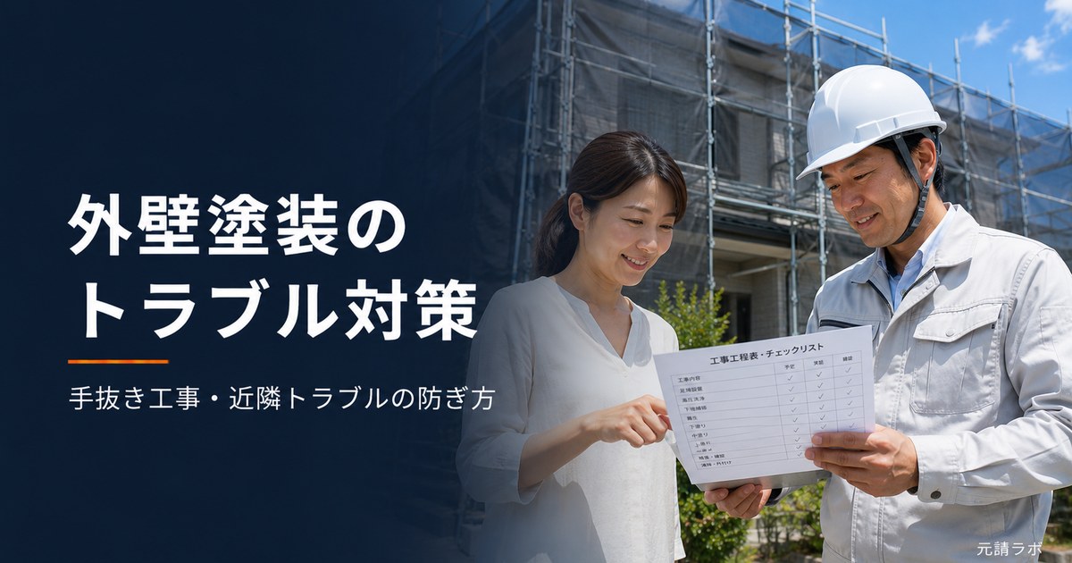 外壁塗装のトラブル対策｜施主と職人が工程を確認