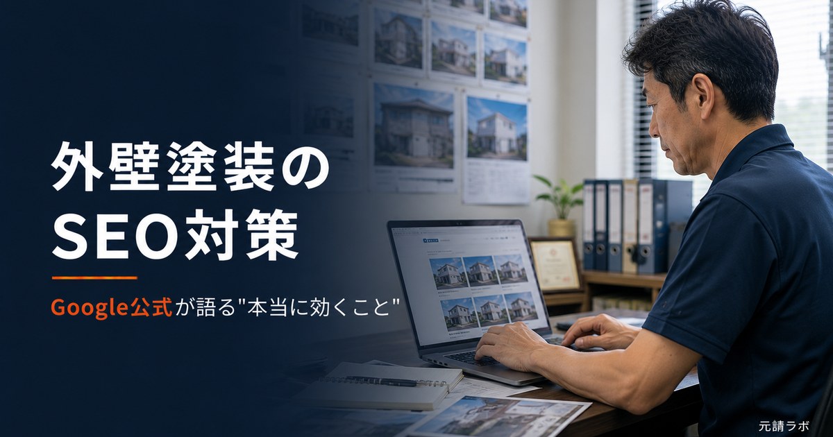 外壁塗装のSEO対策｜Google公式が語る本当に効くこと