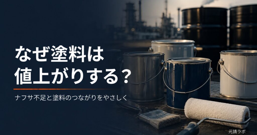 なぜ塗料は値上がりするのか